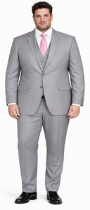 Giorgio Fiorelli Charcoal, Gray, and Light Gray Two-Button Suit