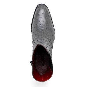 Marco Di Milano Giorgio Serpentine Gray Leather Luxury Shoe