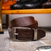 Marco Di Milano Giovanni Belt Brown Leather Loafer