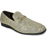 "Gold Glitz Tuxedo Loafers by Bravo - Sophisticated & Stylish Menswear" - USA Men's Outlet