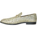 "Gold Glitz Tuxedo Loafers by Bravo - Sophisticated & Stylish Menswear" - USA Men's Outlet