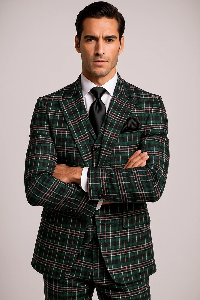Classic Fit in Green Color by Rossiman