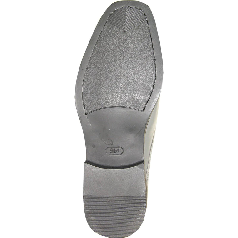 "Grey Patent Tuxedo Shoes by Bravo: Sleek Gloss & Unmistakable Class" - USA Men's Outlet