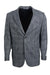 "Grey Plaid Men's Blazer by Stacy Adams with Two-Button Style" - USA Men's Outlet