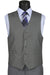 Grey Suit Vest by Vinci - Rock Classy Comfort with an Effortless Look - USA Men's Outlet