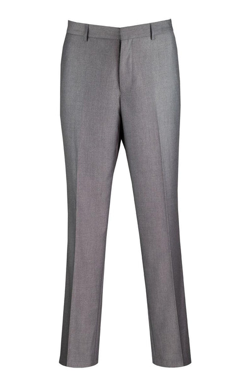 "Grey Wool-Feel Dress Pants - Vinci Modern Fit for Men" - USA Men's Outlet