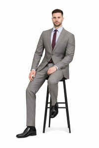 Slim Fit Tiglio Wool Suit – Modern Tailored Two-Piece Formal Suit