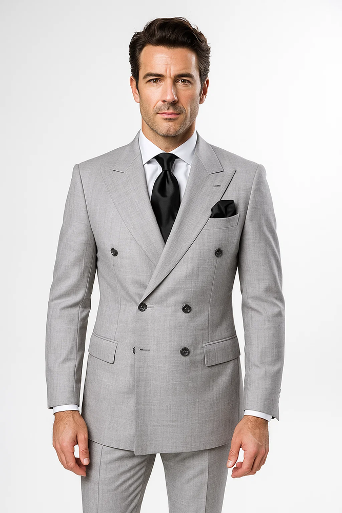 Classic Fit in Grey Color by Rossiman