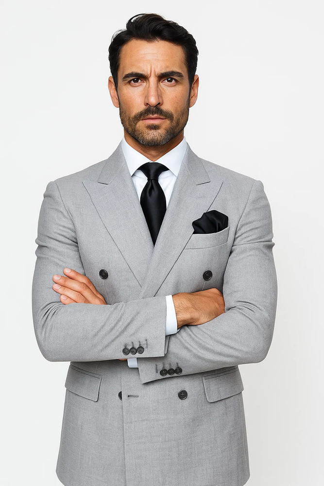 Classic Fit in Grey Color by Rossiman