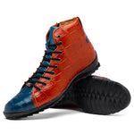 Marco_Di_Milano Hermond: Blue Jeans & Honey Leather Shoe