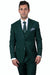 Stacy Adams Men's Hunter Green Basic Vested Suit