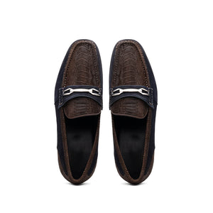Marco Di Milano Hugo: Brown/Navy Leather Dress Shoe