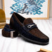 Marco Di Milano Hugo Belt: Navy & Brown Leather Loafer