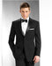 Mens Classic 2 Button Wool Tuxedo in Black - Men's Tuxedo USA
