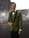 Mens Geometric Wave Paisley Tuxedo in Yellow & Black - Men's Tuxedo USA