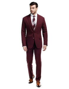 WTXVelvet2BV Men's Burgundy ~ Maroon Suit Velvet Men's blazer Jacket & Pants (Matching)