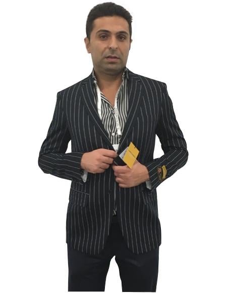 Men's 2 Button Cheap Priced Designer Fashion Dress Casual Blazer For Men On Sale Black Blazer main image 0