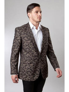 Men's Designer Fashion Dress Casual Blazer Brown