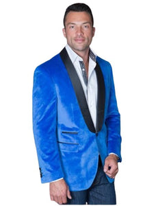 Sport Coat Jacket Men's Royal Shawl Collar velour Men's blazer Jacket