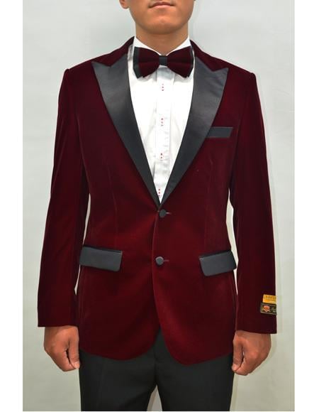Peak Lapel Fashion Smoking Casual Velour Cocktail Tuxedo Dinner velour Men's blazer Jacket