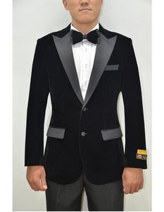 Peak Lapel Fashion Smoking Casual Velour Cocktail Tuxedo velour Men's blazer Jacket With Free Matching bow