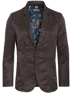 Men's Slim Fit Western Blazer Sport Coat Coffee Sacos Vaqueros Para Hombre