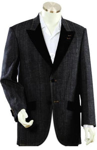 Men's Luxurious Black Zoot Denim blazer