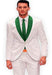 White and Green Lapel Tuxedo
