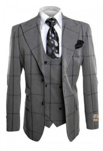 Rossi Man Men’s Dress Suit | Classic Rossiman Formalwear for Timeless Style – Italian Tailored Slim Fit Suit