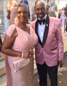 Mens Dinner Jacket - Mens Pink Velvet Tuxedo Blazer