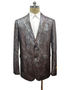 Snakeskin Blazer - Snakeskin Jacket Brown