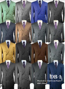 Package of 11 Double Breasted Suit (We Pick Color Baised of availability) $990 - 4 For $990