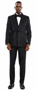 Mens Blazer - Paisley Blazer - Prom 2026 Blazer - Black Prom 2026 Tuxedo