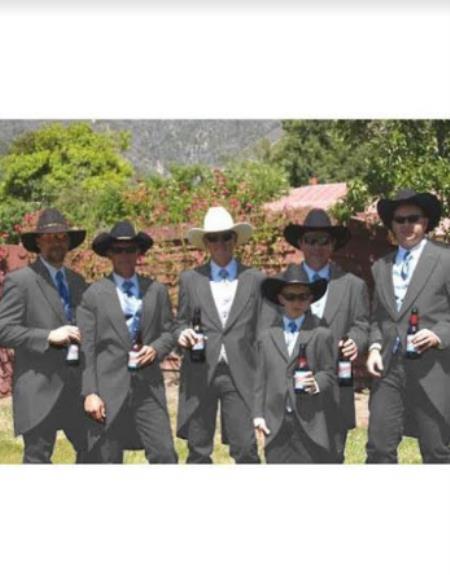 Mens Traje Vaquero Light Grey