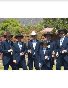 Mens Traje Vaquero Navy Blue