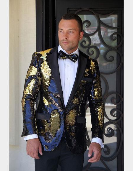 Mardi Gras Outfits For Men - Yellow ~ Black