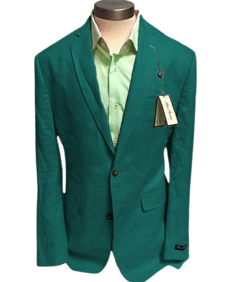 Mens Blazer - Agursta Green Sport Coat - Summer Blazer