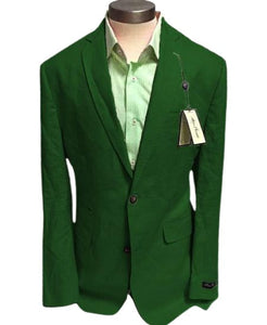 Mens Linen Blazer - Hunter Green Linen Sport Coat - Summer Blazer