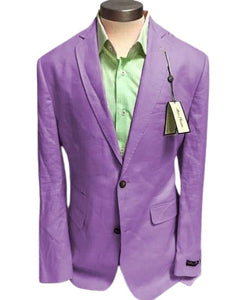Two Button Front Closure Lavender Sport Coat - Summer Jacket