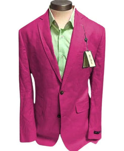 Mens Linen Blazer - Light-Burgundy Linen Sport Coat - Summer Blazer