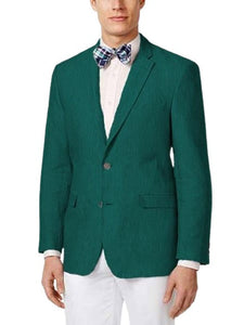 Mens Linen Blazer - Augusta-Green Linen Sport Coat - Summer Blazer