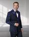 Mens Black And Purple Royal Double Breasted Tuxedo