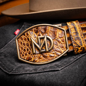 Marco Di Milano Iowa Belt - Mustard Brown Leather Loafers