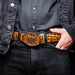Marco Di Milano Iowa Belt - Mustard Brown Leather Loafers