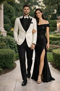 Ivory Formal Suit for Men – Stylish Church and Celebration Outfit
