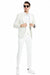 "Ivory Tazio Wedding Tuxedo | One-Button Vested Honeycomb Lace". - USA Men's Outlet