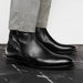 Zelli Jodphur Black Italian Calfskin Double Buckle Strap Boot