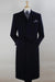 John Knight Wool Belted Overcoat - Navy Men's Full Length - USA Men's Outlet