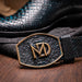 Marco_Di_Milano Kansas Black & Blue Leather Loafer