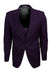 Men's Eggplant Vested Suit | Stacy Adams Peak Lapel 1-Btn